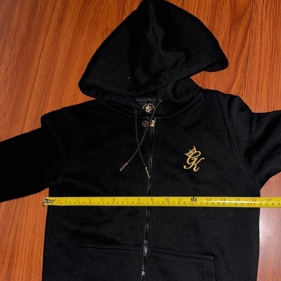 Gym king UK luxury exclusive the praco tracksuit set 2 piece black gold size 6-8 - Picture 5 of 14